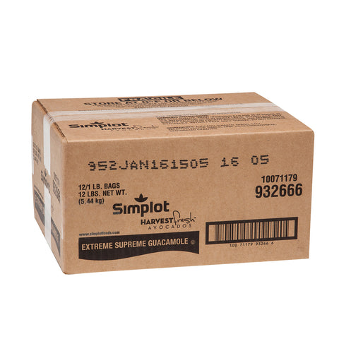 Simplot Extreme Supreme Guacamole, 1 Pound -- 12 per case.