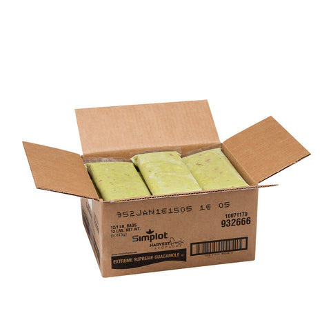 Simplot Extreme Supreme Guacamole, 1 Pound -- 12 per case.