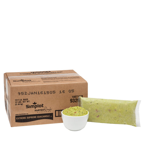 Simplot Extreme Supreme Guacamole, 1 Pound -- 12 per case.