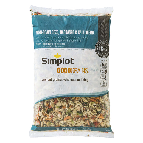 UpSides Nine Grain Orzo and Spinach Blend, 2.5 Pound -- 6 per case.