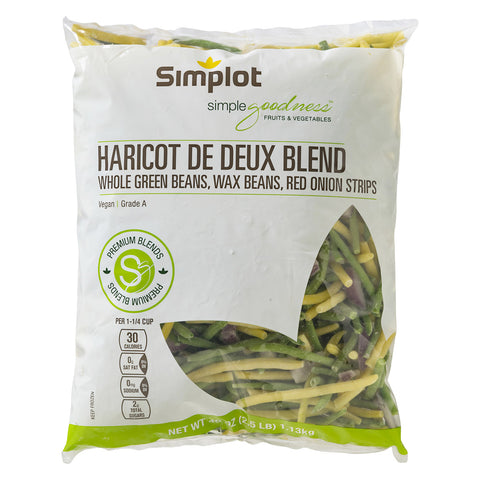 Culinary Select Haricot Blend De Deux - 2.5 lb. package, 6 packages per case
