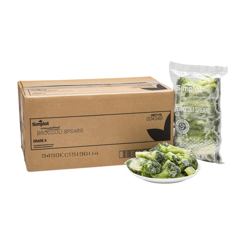 Simplot Broccoli Spears - 2 lb. packages, 12 packages per case