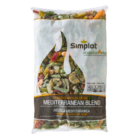 Roast Works Flame Roasted Mediterranean Vegetables Blend - 2.5 lb. packager, 6 packages per case