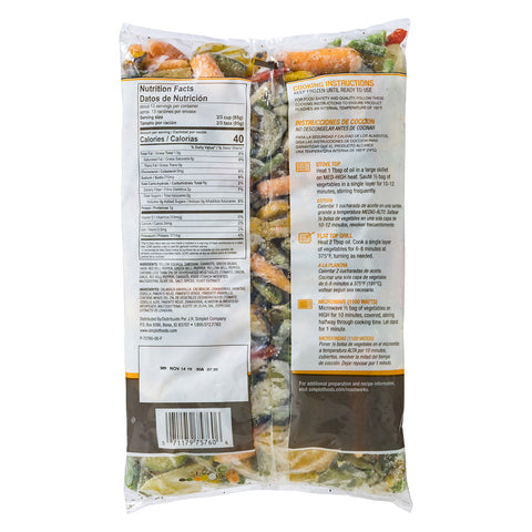 Roast Works Flame Roasted Mediterranean Vegetables Blend - 2.5 lb. packager, 6 packages per case