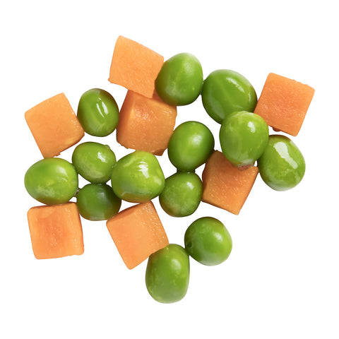 Simplot Peas & Diced Carrots - 40 oz. package, 12 packages per case