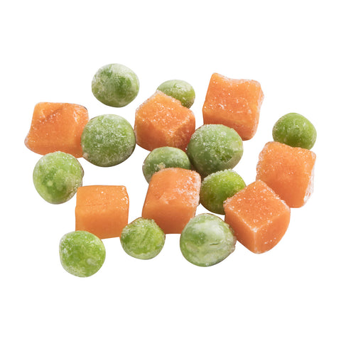 Simplot Peas & Diced Carrots - 40 oz. package, 12 packages per case