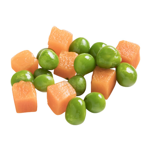 Simplot Peas & Diced Carrots - 40 oz. package, 12 packages per case