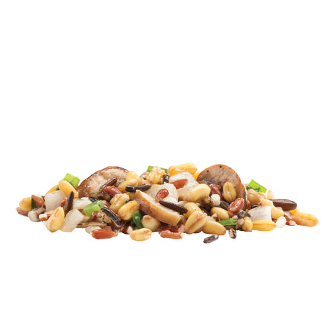 Simplot Upsides® VEGETABLE BLEND HEARTY GRAINS & WILD MUSHROOMS IQF