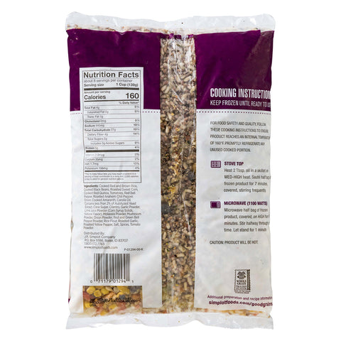 Simplot Upsides® VEGETABLE BLEND EXOTIC GRAINS & FIRE-ROASTED VEGETABLES