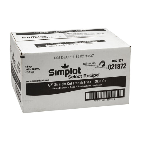 Simplot Select Recipe Skin On Potato French Fry, 5 Pound -- 6 per case.