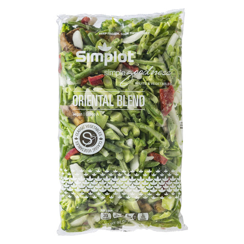Simplot Oriental Vegetable Blend - 32 oz. package, 12 packages per case