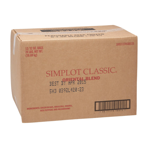 Simplot Oriental Vegetable Blend - 32 oz. package, 12 packages per case