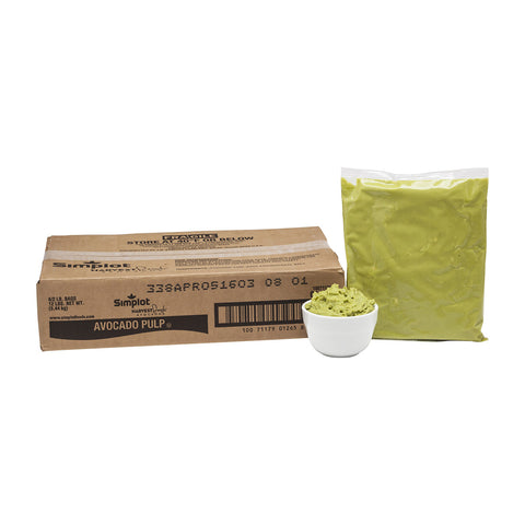 Simplot Culinary Fresh Supreme Avocado Pulp, 2 Pound -- 6 per case.