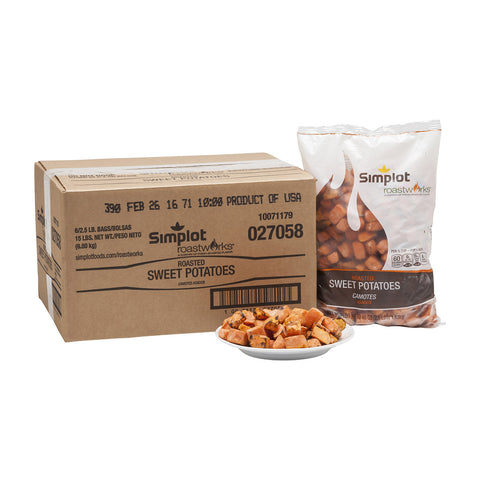 Roast Works Unseasoned Roasted Sweet Potato, 2.5 Pound -- 6 per case.