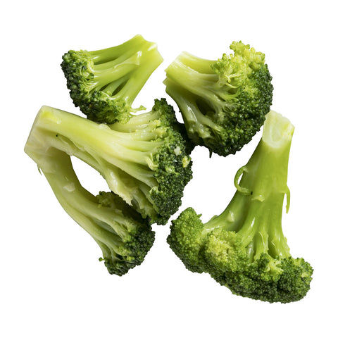 Simplot Broccoli Florets - 2 lb. poly wrap packages, 12 packages per case.
