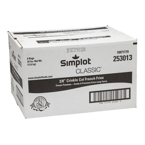 Simplot Classic Crinkle Cut Potato French Fry, 5 Pound -- 6 per case.