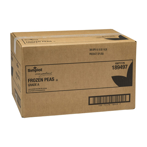 Simplot Peas - 40 oz. package, 12 packages per case