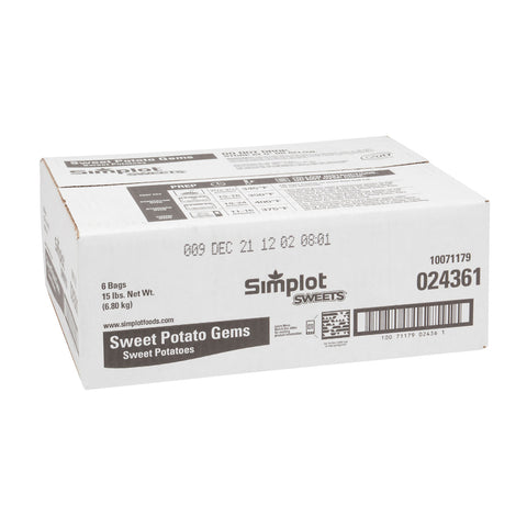 Simplot Sweets Sweet Potato Gems, 2.5 Pound -- 6 per case.