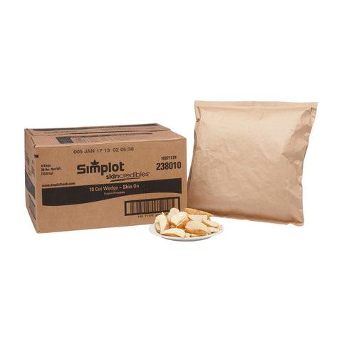 USDA POTATO FRIES 10-CUT WEDGE SKIN-ON CNS