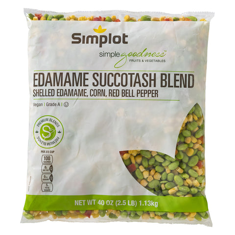 Culinary Select Edamame Succotash - 2.5 lb. package, 6 packages per case