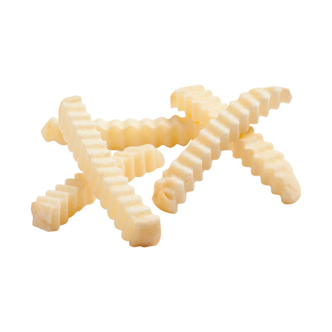 Simplot Traditional Tater Pals 1/2 inch Crinkle Cut Ovenable French Fry, 5 Pound -- 6 per case.