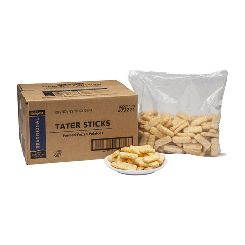 Simplot Tater Stick Potato French Fry, 4 Pound -- 6 per case.