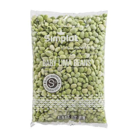 Simplot Baby Lima Beans - 40 oz. package, 12 packages per case
