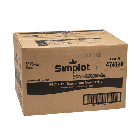 Simplot ClearlyCrisp NaturalCrisp Straight Cut Thin French Fry, 5 Pound -- 6 per case.