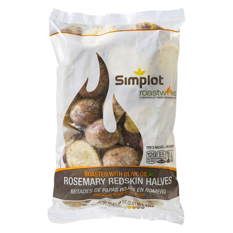 Simplot RoastWorks Rosemary Roasted Redskin Halves Potato, 2.5 Pound -- 6 per case.