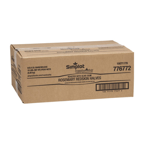 Simplot RoastWorks Rosemary Roasted Redskin Halves Potato, 2.5 Pound -- 6 per case.