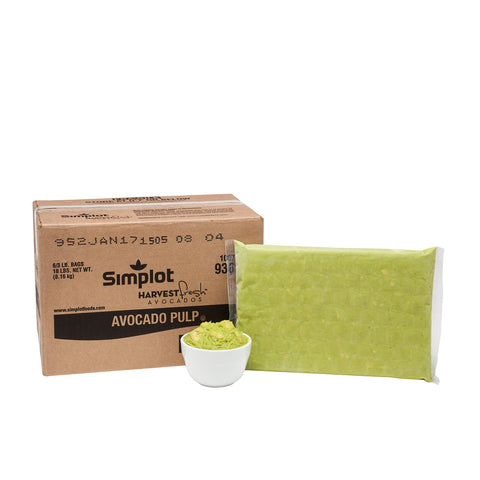 Simplot Supreme Avocado Pulp, 3 Pound -- 6 per case.