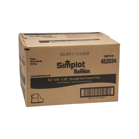 Simplot Blue Ribbon® POTATO FRIES 5/16 STRAIGHT CUT XLF