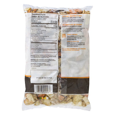 Simplot Roastworks® POTATO FLAME-ROASTED SWEET POTATO SKIN-ON RUSSETS AND REDSKINS