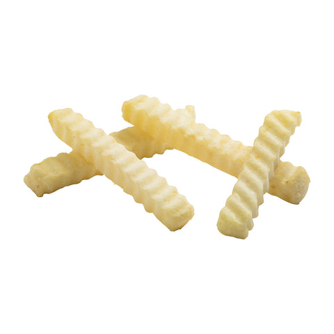 Select Recipe Crinkle Cut Potato Fries, 1/2 inch -- 6 per case.