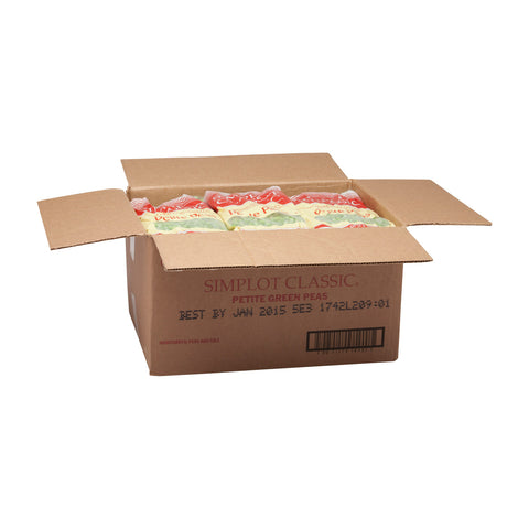 Simplot Petite Peas - 40 oz. package, 12 packages per case