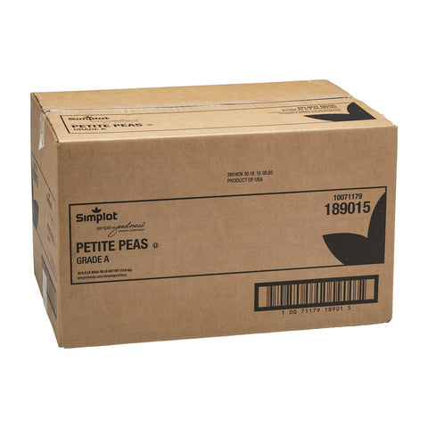 Simplot Petite Peas - 40 oz. package, 12 packages per case