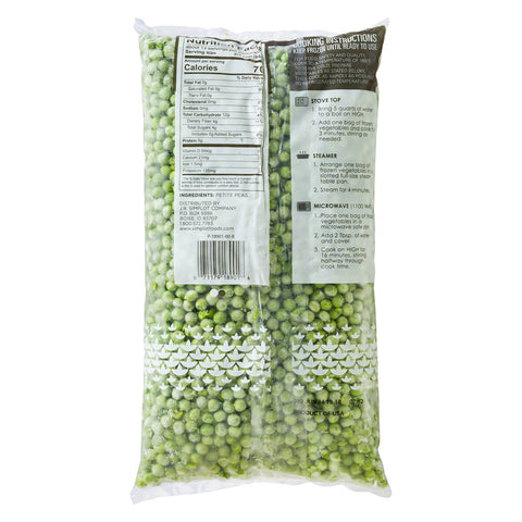 Simplot Petite Peas - 40 oz. package, 12 packages per case