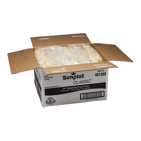Simplot Classic Shoestring Potato French Fry, 4.5 Pound -- 6 per case.
