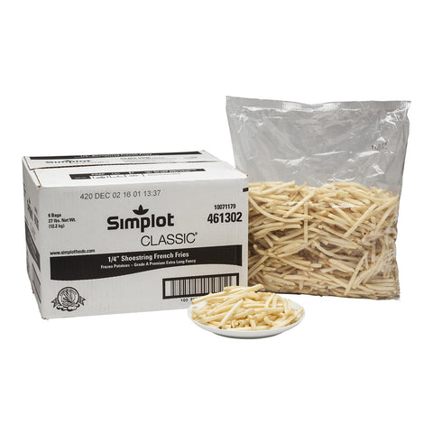 Simplot Classic Shoestring Potato French Fry, 4.5 Pound -- 6 per case.