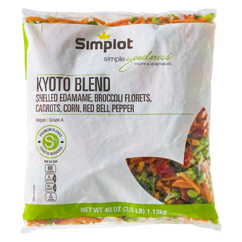 Simplot Culinary Select Kyoto Vegetable Blend, 2.5 Pound -- 6 per case.