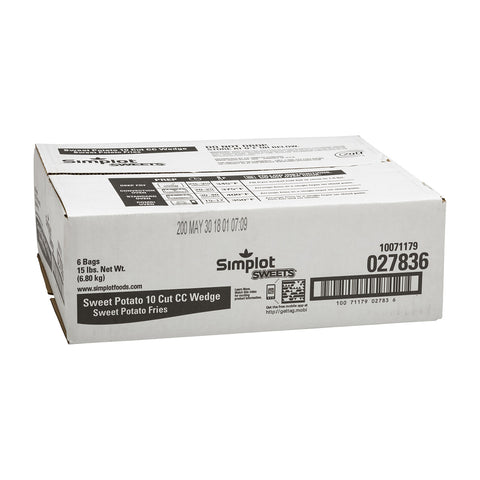 Simplot Sweets® POTATO FRIES 10-CUT WEDGE CRINKLE CUT