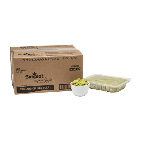 Simplot Harvest Fresh Avocados™ AVOCADO PULP CHUNKY FZ