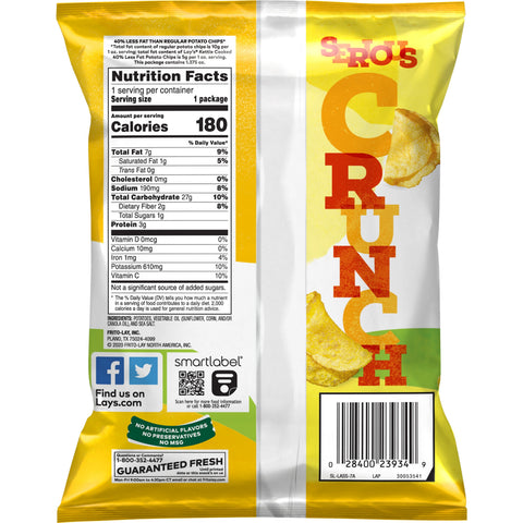 Lays Kettle Cooked Original Potato Chips, 1.375 Ounce -- 64 per case.