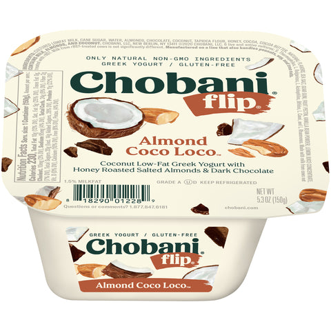 Chobani YOGURT GREEK FLIP ALMOND COCO LOCO