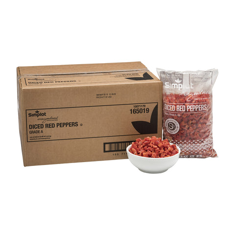 Simplot Classic Diced Red Pepper, 2 Pound -- 12 per case