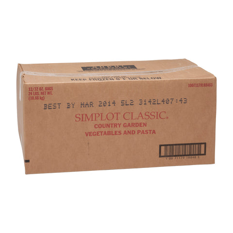 Simplot Country Garlic Vegetable and Pasta, 32 Ounce -- 12 per case.