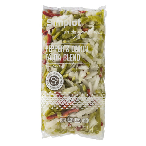 Simplot Pepper Onion Fajita Blend - 32 oz. package, 12 packages per case