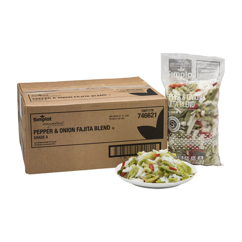 Simplot Pepper Onion Fajita Blend - 32 oz. package, 12 packages per case