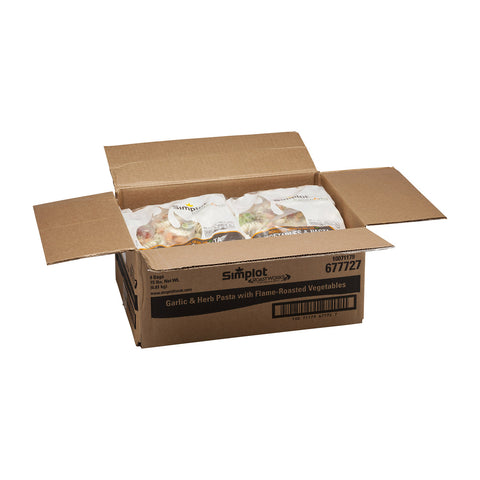 Simplot RoastWorks Garlic and Herb Pasta with Flame Roasted Vegetable, 2.5 Pound -- 6 per case.