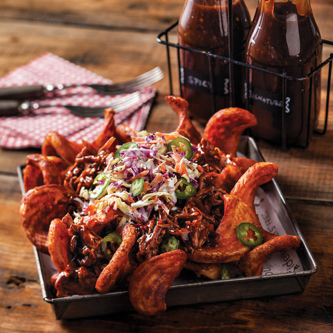 SeasonedCrisp Smokey BBQ Seas Sidewinder Fries, 4 Pound -- 6 per case.